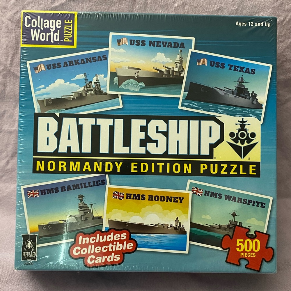 ‼️CLEARANCE‼️ Battleship Normandy Edition 500 Piece Jigsaw Puzzle